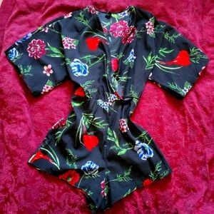 European Style Shorts Romper Small